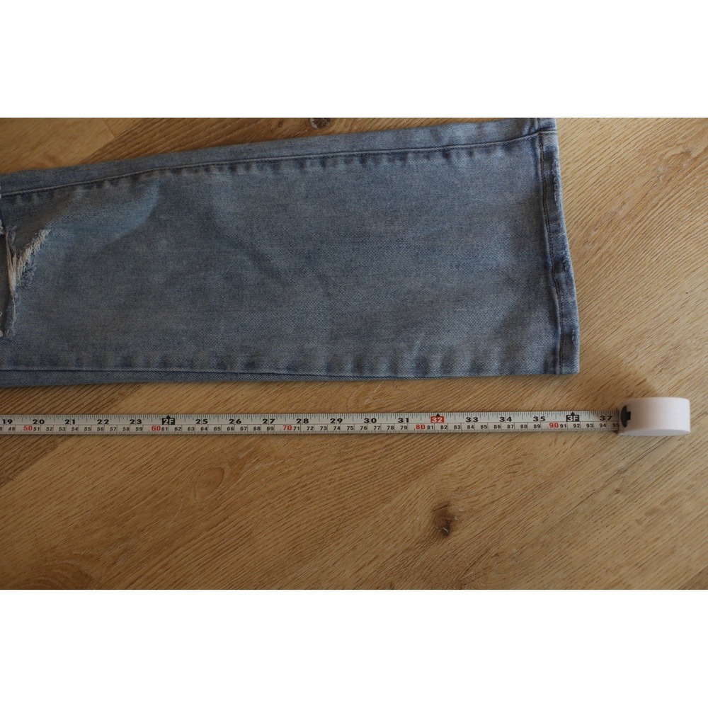 Freckled Poppy Risen Jeans Womens 3/26 High Rise Distressed Flare‎ Denim Light - Picture 8 of 9